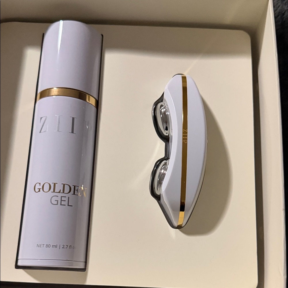 ZIIP Golden Gel Skincare Duo - White and Gold